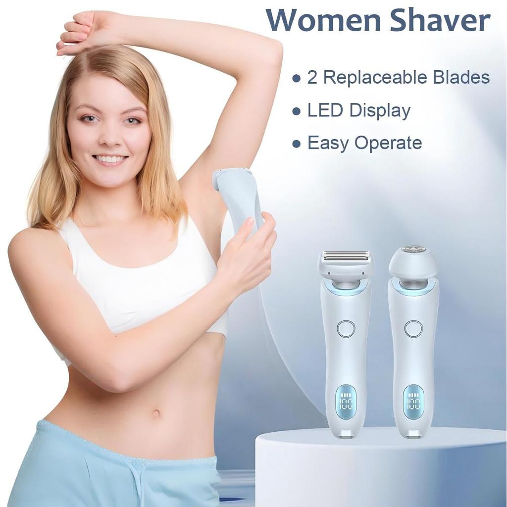 Xiaomi Electric Shaver for Women Painless Lady Razor Facial Hair Remover Wet and Dry Portable Bikini Trimmer for Face Armpit Legs Body