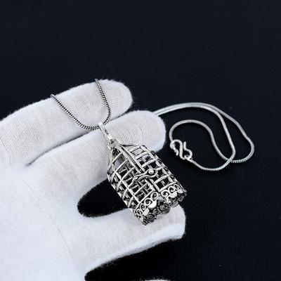 Handcrafted 925 Sterling Silver Crystal Cage Gemstone Pendant, Unique And Elegant Crystal Cage, Make Healing Pendant Cage