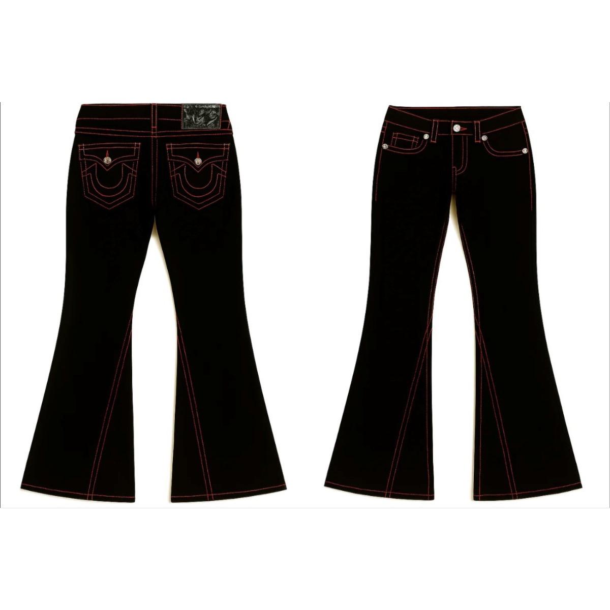 Luxeon Harajuku Vintage Y2K Jeans Heren en Dames Gothic Punk Borduurpatroon Lage Taille Wijde Jeans Modieuze Nieuwe Streetwear XXL