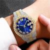 Date Display Quartz Wristwatch Waterproof Men  Watch Fashion Iced Out Watch  Jewelry Watch