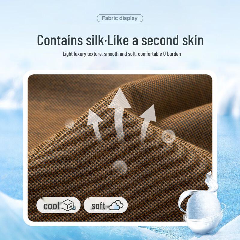 Montagut Męska oddychająca koszulka polo z mieszanki jedwabiu