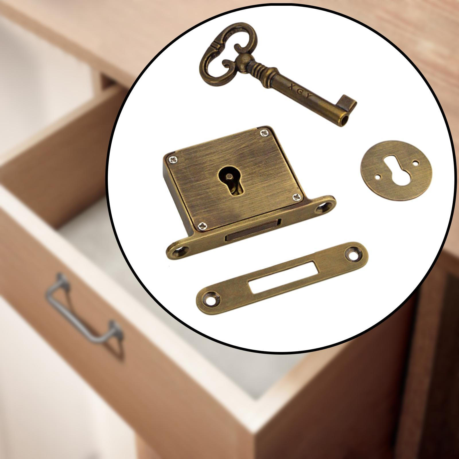 

Латунный замок для шкафов, квадратные ящики для хранения вещей Lock 6cmx3.5cmx1cm золотой