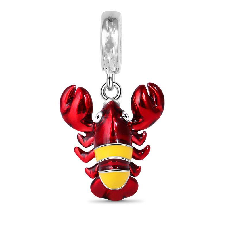 Fine Diy Women Jewelry Gifts Red Series Charm Beads Seeded Strawberry Maple Leaf Cherry Lucky Bag Fit Original Bracelet