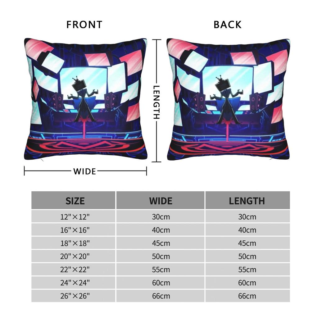 Hazbins Hoteling Vox Solo Metal Pillow Case  Custom Pillow Cover For Sofa Home Decor Kawaii Pillowcases