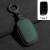 Suede Leather Car Key Case Cover for LYNK&CO LYNKCO Z20 Z10 LYNK CO 2024 Protection Cover Shell Keychain Holder Fob Accessories