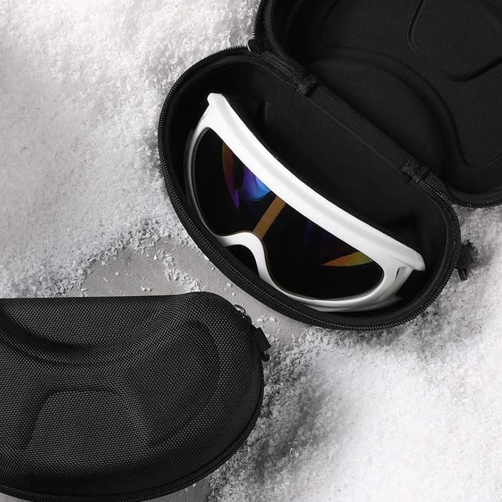 Przenośny pokrowiec ochronny na okulary narciarskie Eva Snowboard Narciarstwo Okulary do przenoszenia Torba na zamek błyskawiczny Twardy uchwyt na pudełko(Bez gogli)