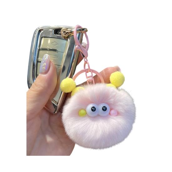 Schlüsselanhänger Weicher Stoff Plüschtier Schlüsselanhänger mit stabilem Metallclip Kinderrucksack Federmäppchen Zubehör Partygeschenk