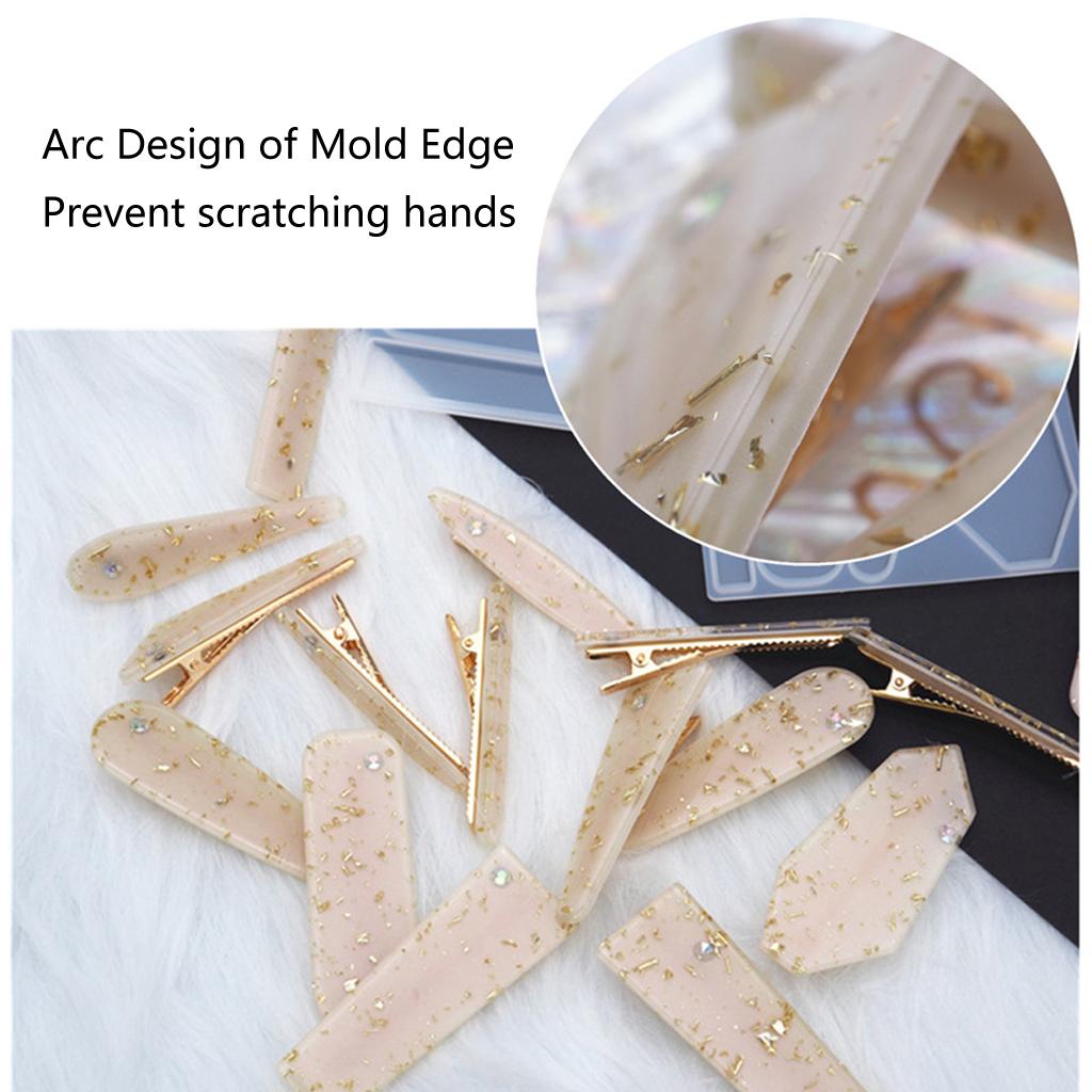 Hairpin Making Hair Clip Silicone Molds Jewelry Molds for Epoxy Resin Jewelry
