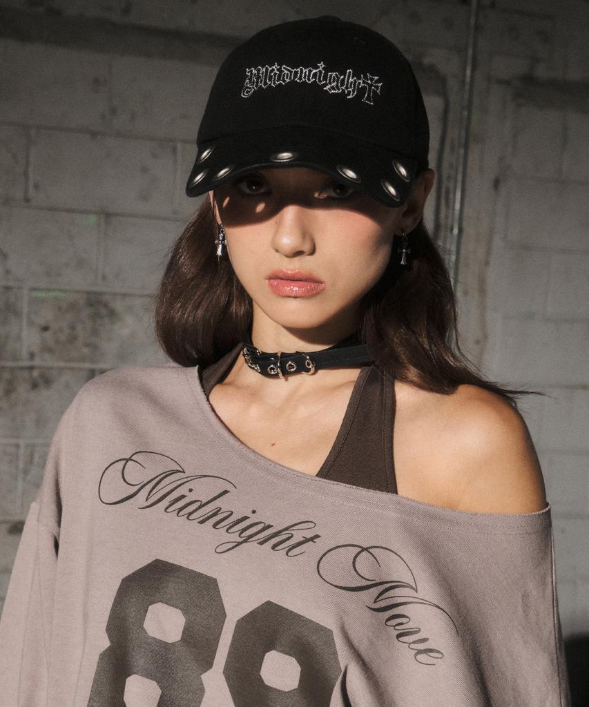 MIDNIGHT MOVE Brim Cap (Black)
