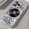Music Player Pattern Fashion Mirror Phone Case For iPhone 17 Pro 16 15 14 13 12 11 Pro Max 7 8 Plus XR X XS Max 16E 17E Cover