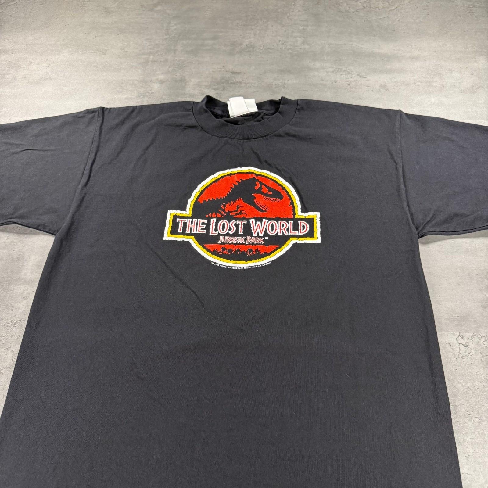 Vintage 1997 The Lost World Jurassic Park Universal Studios Movie T XL Unisex T-Shirt L