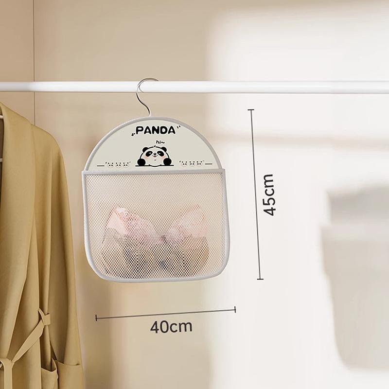 2/3-lagige Aufbewahrungstasche mit großem Fassungsvermögen, Netzbeutel zur Aufbewahrung von Unterwäsche und Socken, atmungsaktiver Schrankorganizer mit Kleiderbügel