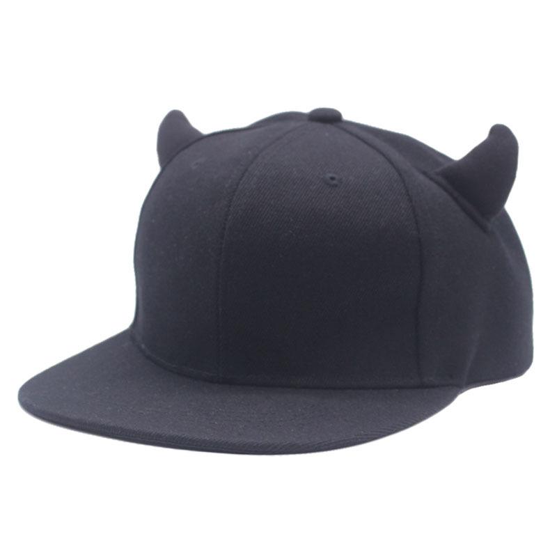 Hat Female Summer Devil Corner Cap Korean Version Casual Versatile Hip Hop Hat Spring and Autumn Student Shade Baseball Hat Male