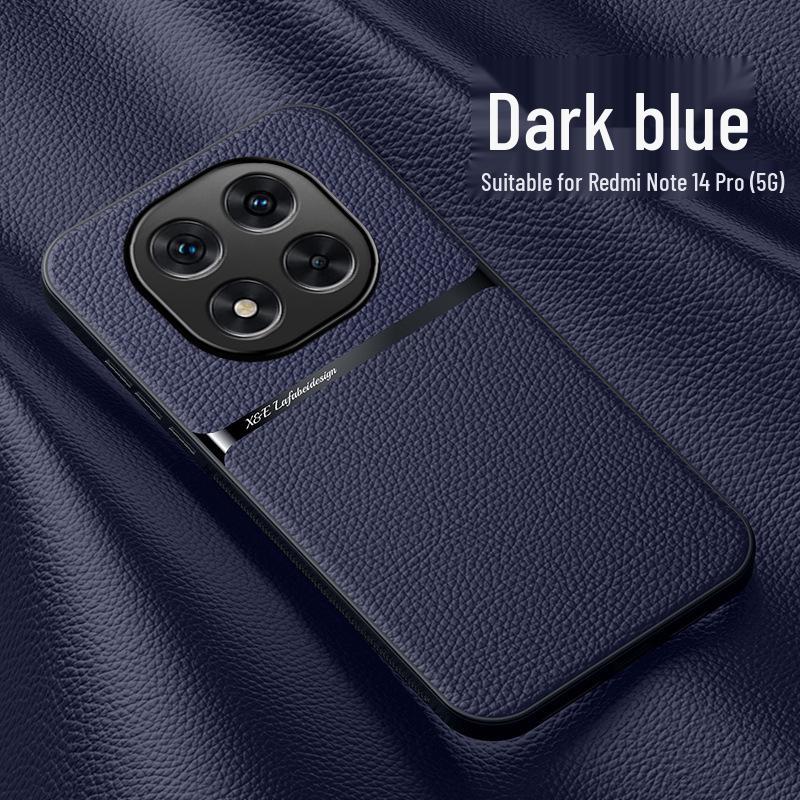 Compatible Accessories: Redmi Note 14 Case, Turbo 4 Car Magnetic Holder, 13C Lychee Leather Texture Case