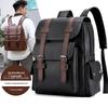 KAMUANG Men's Leather Business Laptop Backpack