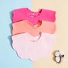 New children's products baby candy color gauze lace bib saliva bib baby saliva towel