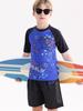 2025 Boys' Two-Piece Sun Protection Swim Set: Swimsuit & Trunks for Children and Teens