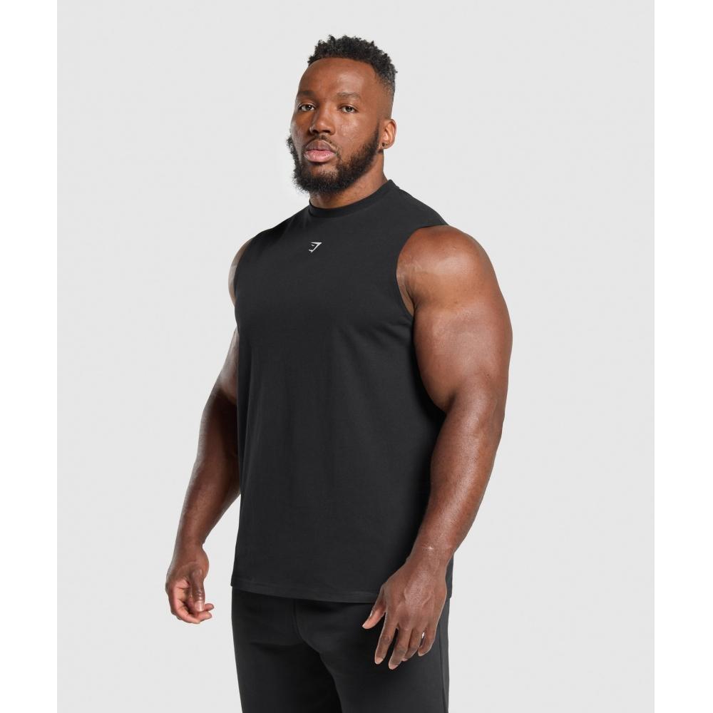 Gymshark Heavy Duty Tank Black A2b9h Bb2j