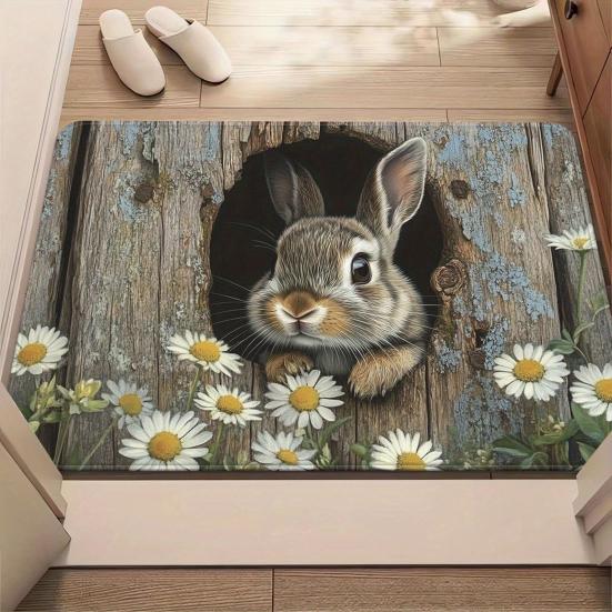 Bottomless Hole 3D Optical Illusion Rug Non-Slip Visual Trap Doormat Indoor Outdoor Entrance Mat