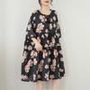 DIMANAF New 2026 Women Plus Size Summer Beach Print Long Dress Sundress Loose Oversize Maxi Lady Floral Cotton Dress