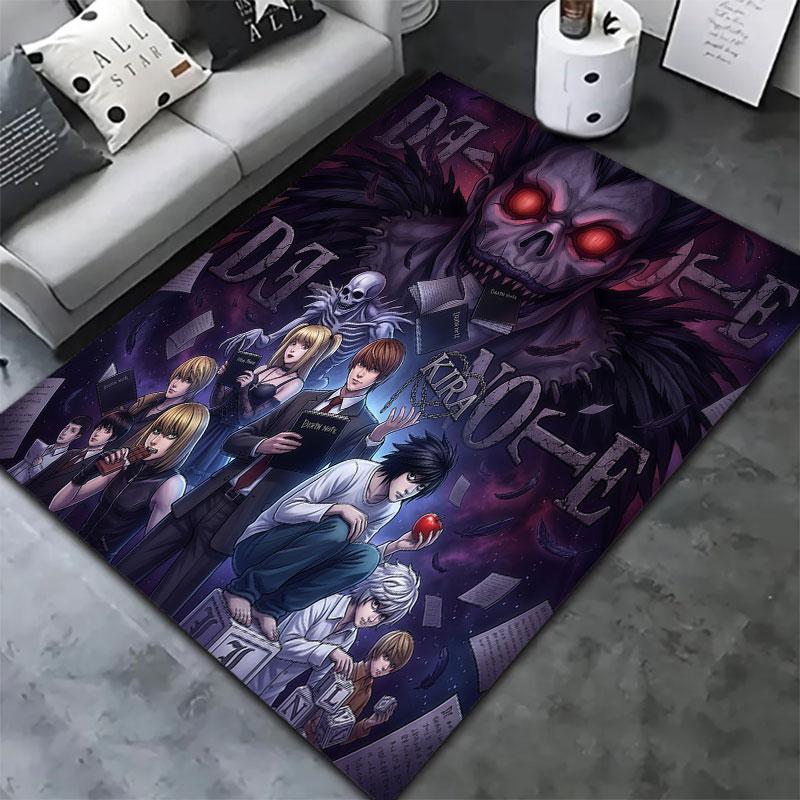 Death Note Carpet Rug For Living Room Bedroom Home Sofa Decoration Kids Play Nonslip Floor Mat