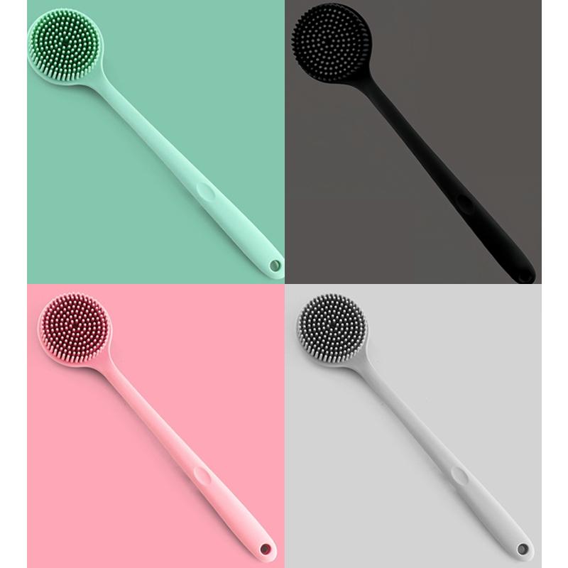 Silicone Shower Brush Body Exfoliating Dry Brushing Bathroom Back Bath Brush for Shower Brush for The Back