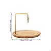 Incense Holder, Plate, Round Coil Multifunction Wooden for Spa Meditation Gift Yoga