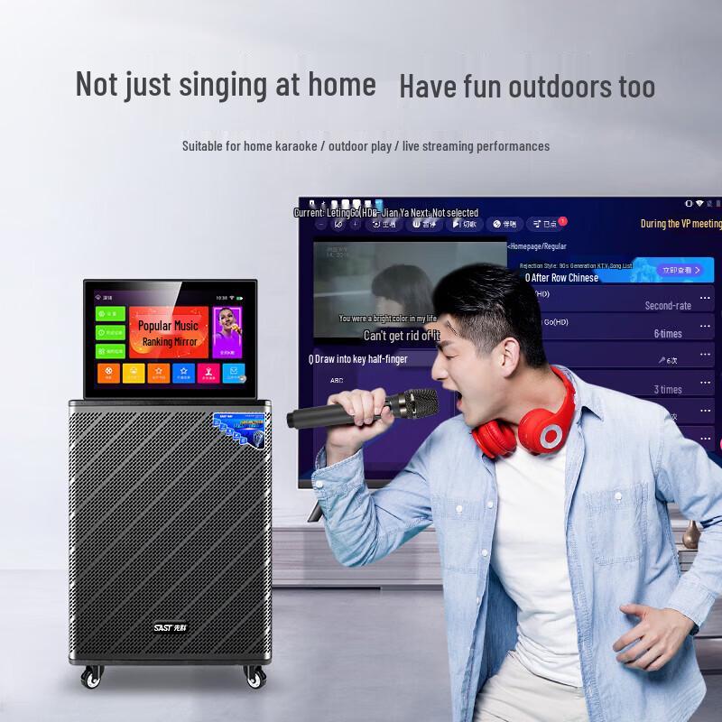 SAST SW-39 Portable Karaoke KTV Speaker System CN Plug (adapter Included)