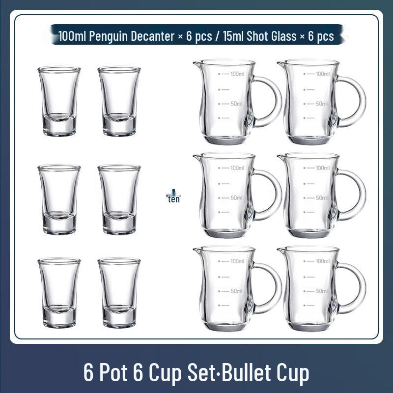 

Glass Baijiu Decanter and Shot Glass Set