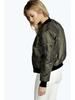 European & American Autumn/Winter Solid Color Short Zipper Jacket