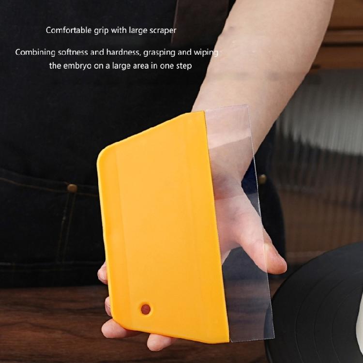 Kuchenbutterglätter Klarsichtspachtel für präzises Backen Ergonomisches Kunststoff-Gebäckwerkzeug zum Schneiden und Formen von Teig