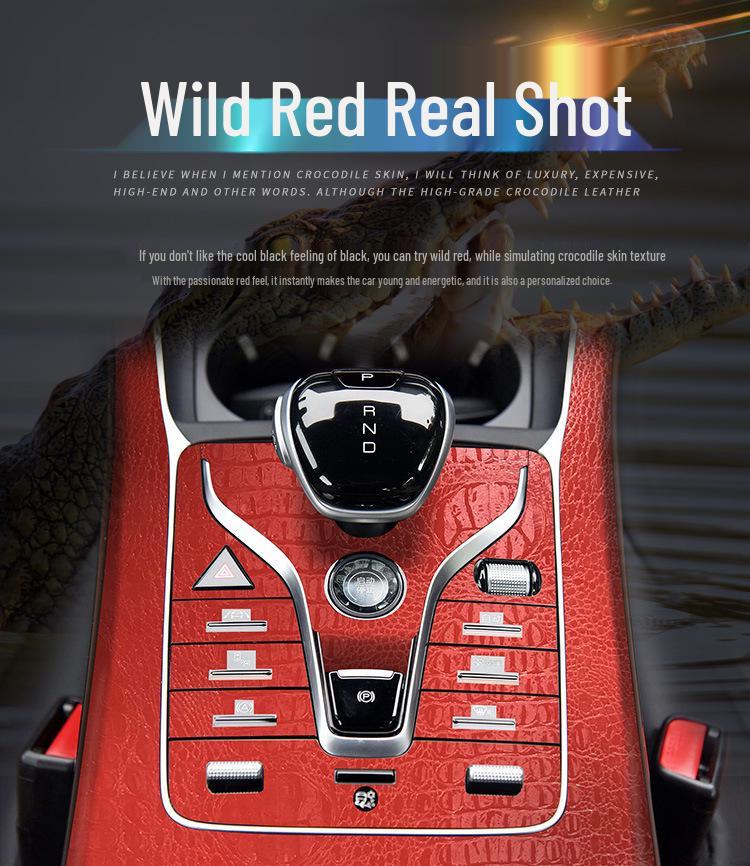 Krokodiltexturfolie für BYD Qin PLUS Armaturenbrett Innenraummodifikation