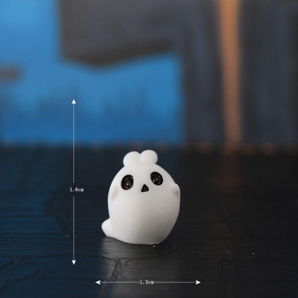 Rabbit Halloween Decorations Figurine Cartoon Rabbit Ghost Micro Ornaments  Halloween Decorations
