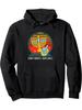 Retro Hanukkah Hooded Sweatshirt - Hebrew Lettering & Dreidel Pullover Hoodie Soft Breathable Suitable for Layering Pocketed Stree