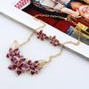 Adjustable Collarbone Chain Bohemian Style Flower Earrings Flower Necklace  Ladies Fashion Jewelry