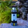 Outdoor Solar Resin Rotating Lighthouse Courtyard Landscape Decoration Light Warning Lighthouse Outdoor Lawn Garden Decoration