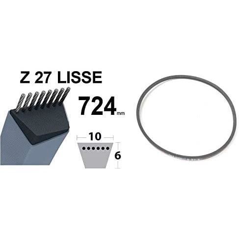 Lawnmower belt - honda castelgarden - z27 - V-belt - 10mm x 724mm - power transmission