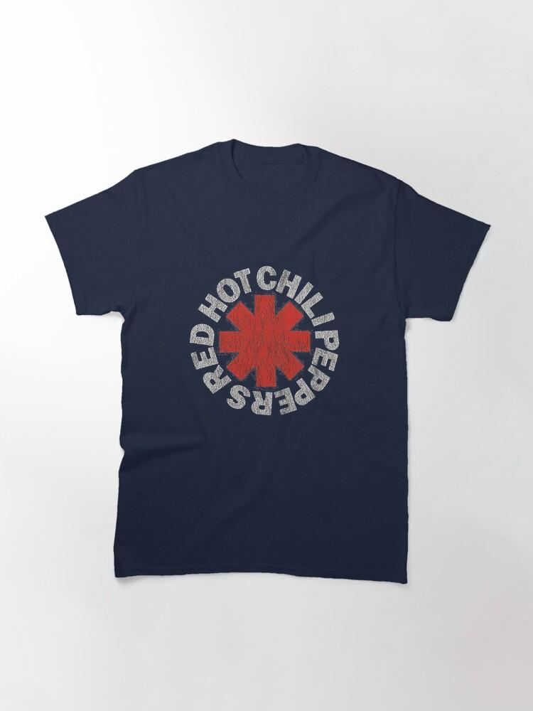 Red Hot Chili Peppers zwart rood heet Essentieel Klassiek T-shirt