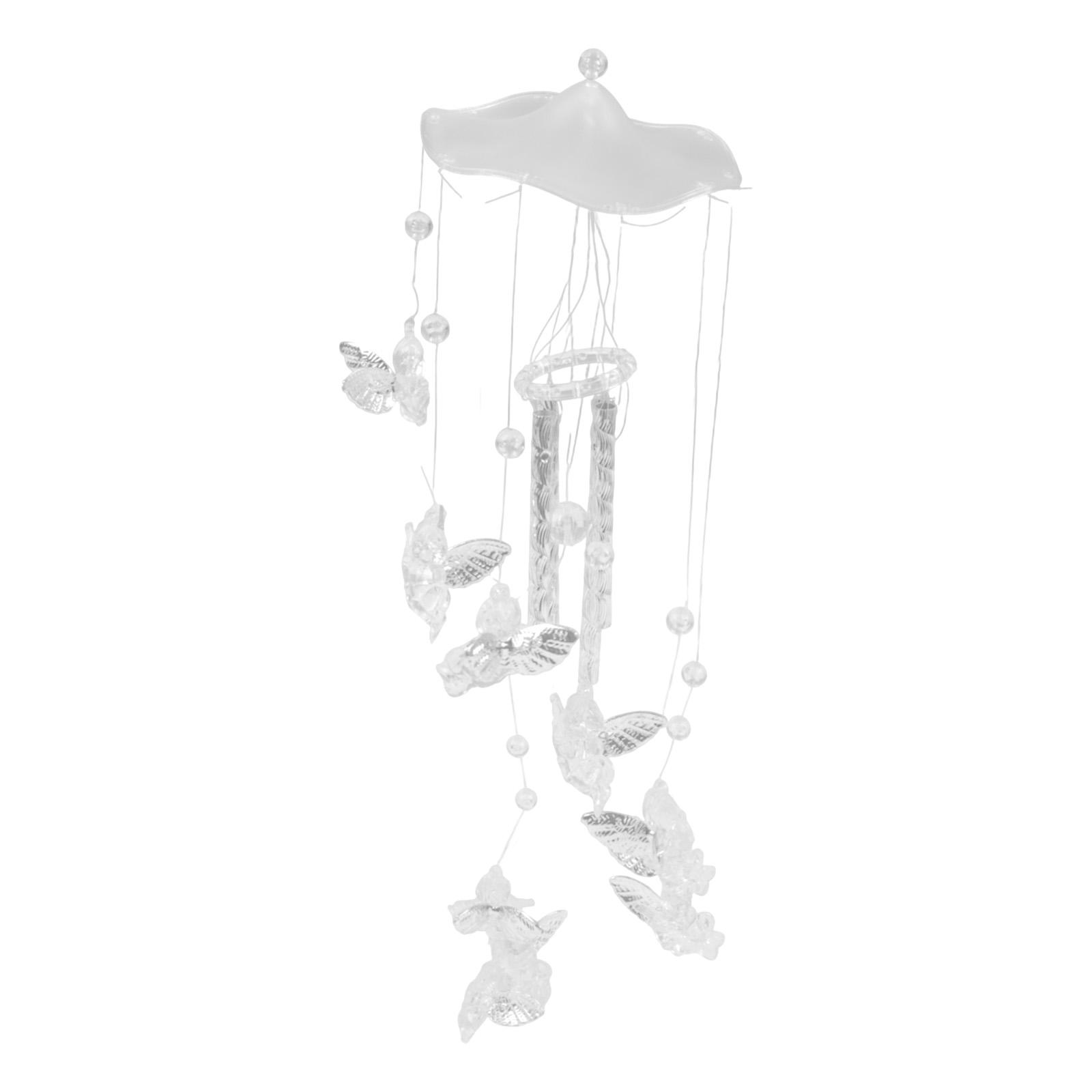 Angel Metal Aluminum Tubes Bell Wind Chime for Home and Garden Use 70cm Length Materials with Clear Resonant Sound China Mainland