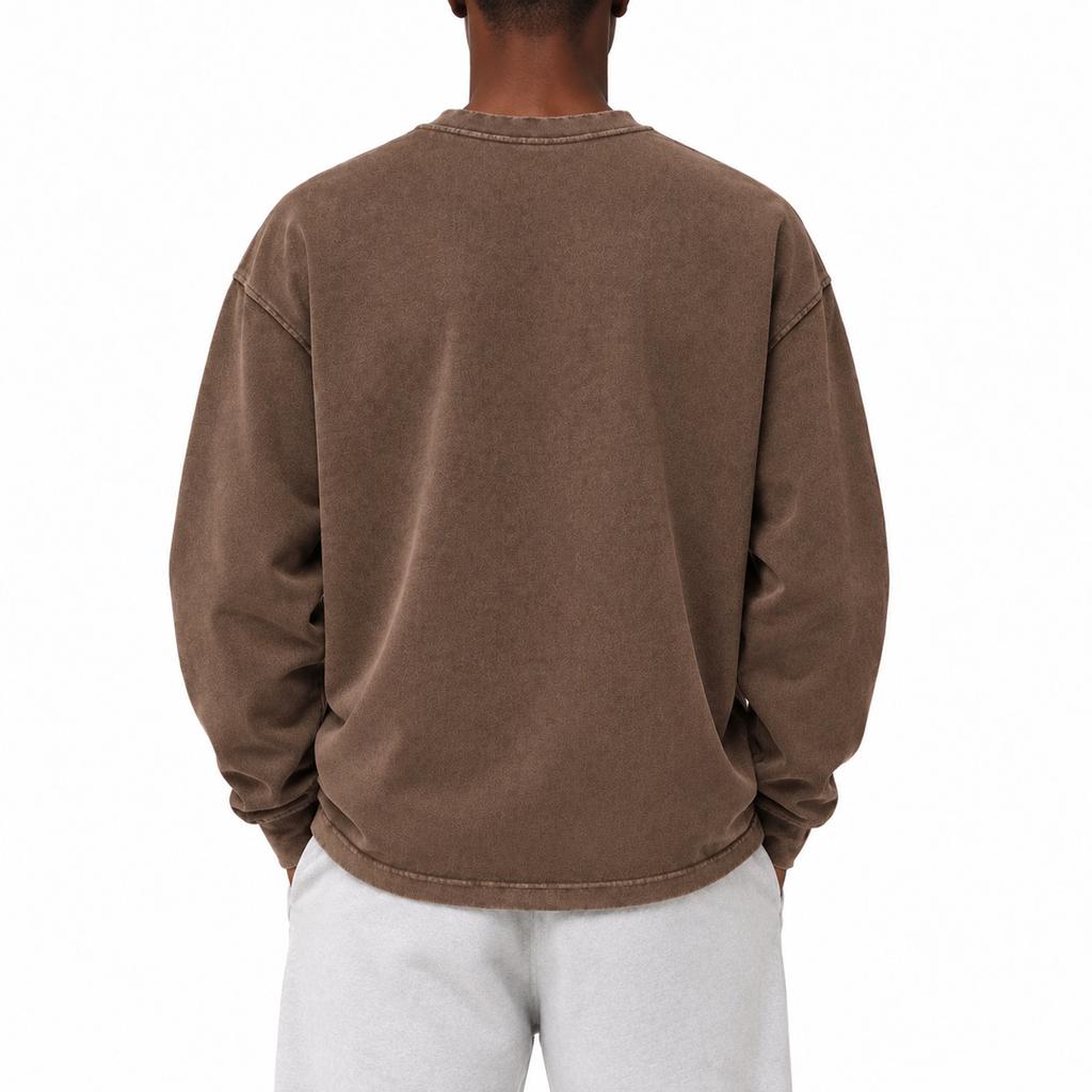 Men's Winter Crewneck Sweatshirt Casual Pullover Top for Cold and Daily Wear