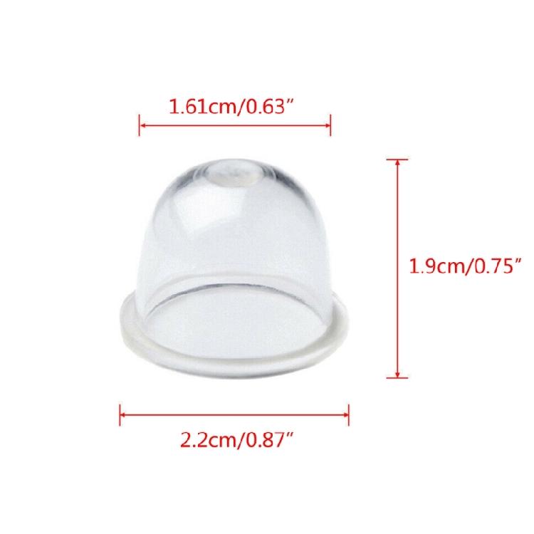 10/100Pcs Transparent Fuels Pump Carburetor Oil Bubble Primer Bulb Chainsaws