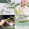 with Handle Airtight Food Covers Food Preservation Cover Keep Fresh Lid Microwave Oven Food Cover