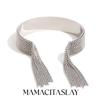MamacitaSlay 316L Stainless Steel Chain Tassel Ring Bracelet Adjustable 18K PVD Plated Waterproof Jewelry For Women's Charm Gift