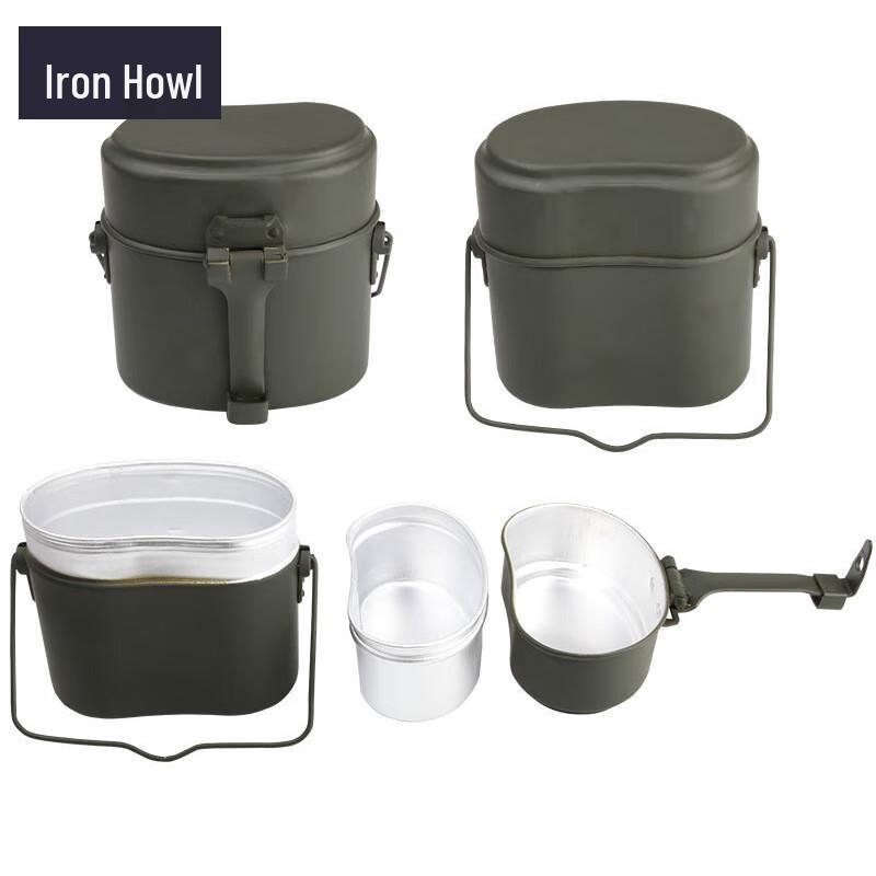 Portable Outdoor Aluminum Cookware & Cutlery Set