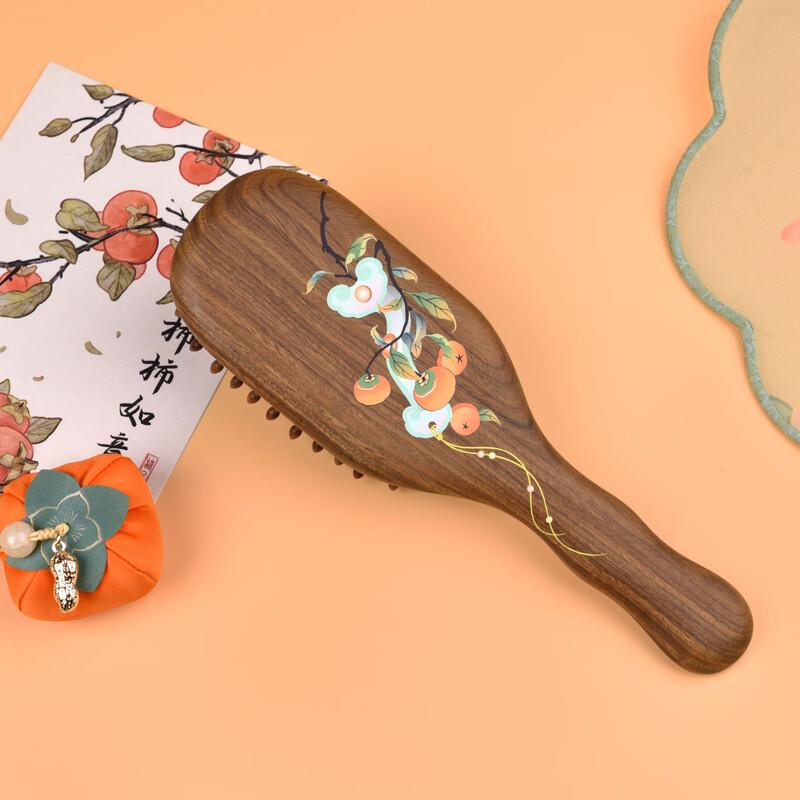 Бежевый Mujiang Благословенный Зеленый Сандаловый Гребень с Воздушной Подушкой Подарочный Набор