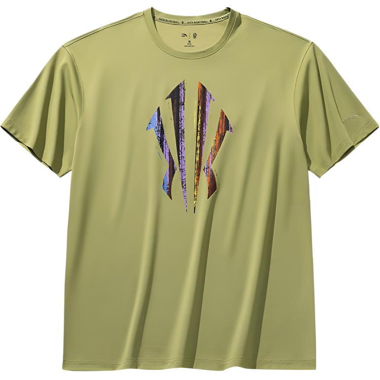 Anta Kyrie Series Ice Skin UV Protection 3A Antibacterial Short Sleeve Knitted Casual T-Shirt Unisex tops 172621109-3 XS