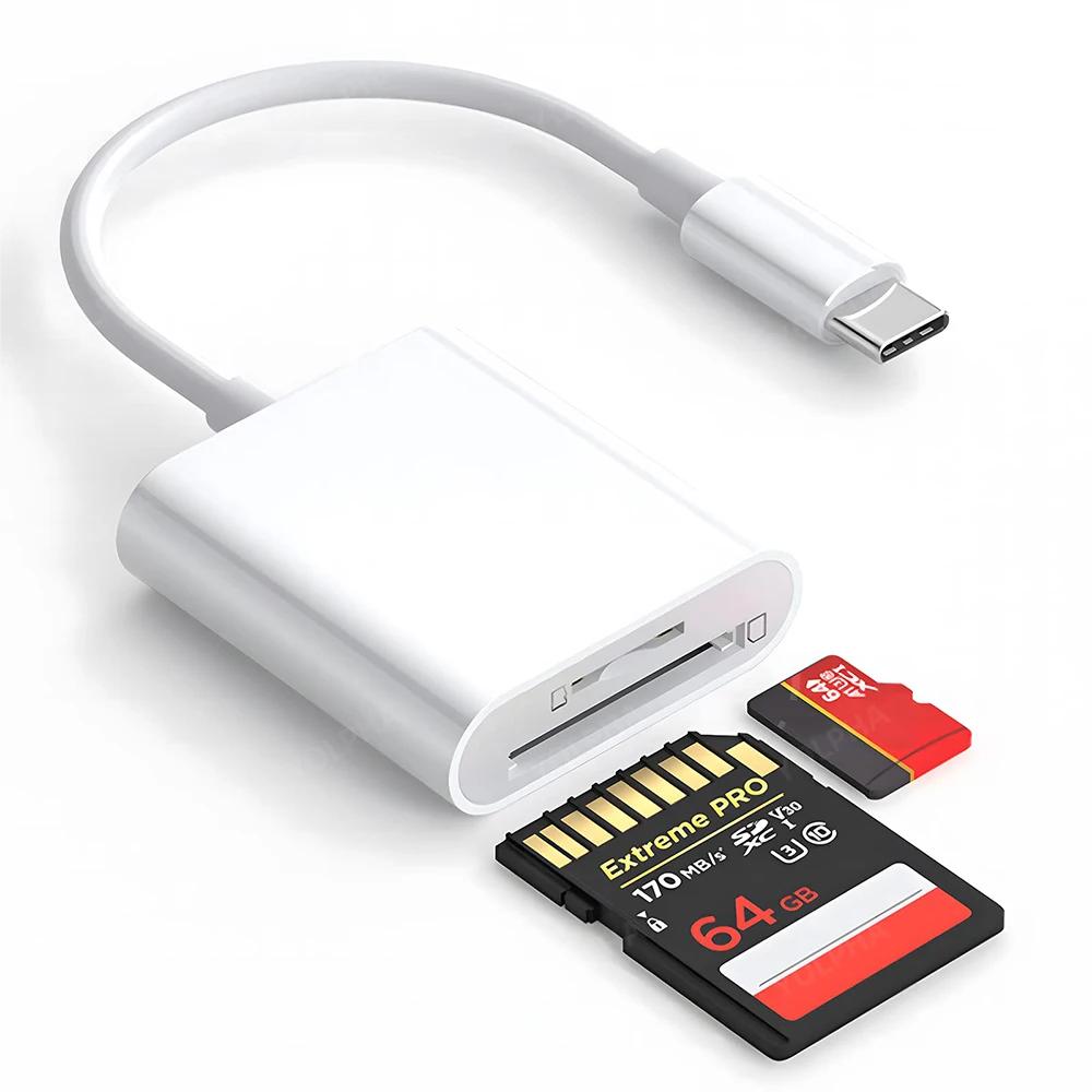 

2-в-1 Type-C Flash Card Reader TF Reader 2-в-1 Слот для карты памяти/Mini SD Card Adapter Xiaomi Huawei Samsung Tablet
