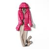 2023 Winter Women's Mid-Length Lightweight Hooded Down Jacket, Plus Size, Thin Style, Extra Large 