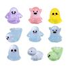 10Pcs Glowing Ghosts for Halloween Resin Decorations,Glow At Night Ghost Elf Ornament Micro Landscape Home Garden Decor