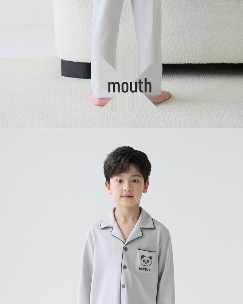 Lulu Cow 2025 Spring & Autumn Boys' Cotton Pajama Set - Long-Sleeved for Kids